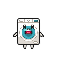 the dead washing machine mascot character