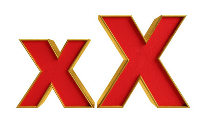 Obraz premium 3d letter X
