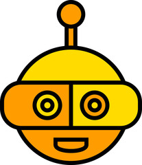 robot head avatar illustration