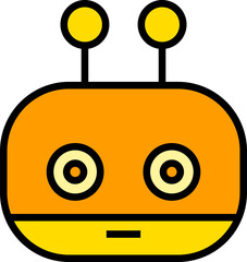 robot head avatar illustration