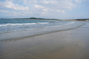 海の中道から眺める玄界灘