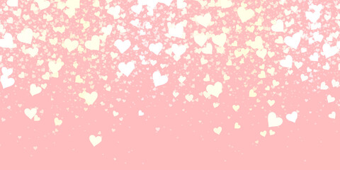 Colorful heart confetti in falling texture background.

(2D rendering computer digitally generated illustration.)