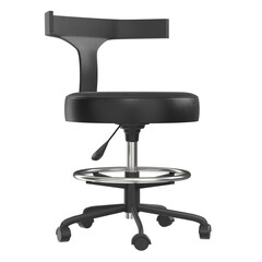 3D rendering illustration of a doctor chair stool