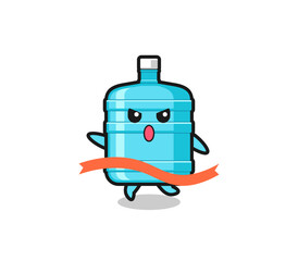 cute gallon water bottle illustration is reaching the finish