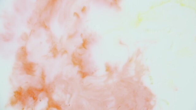 Abstract liquid ink painting texture. orange and white color swirl marble for background. Psychedelic.	