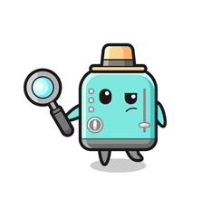toaster detective character is analyzing a case