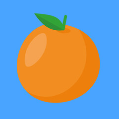 orange on a blue background