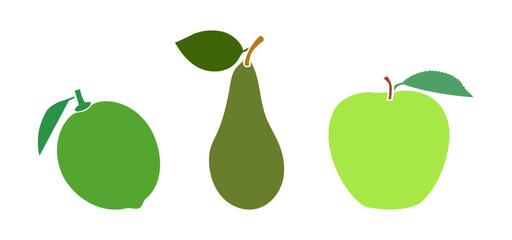 lime, apple, pear color