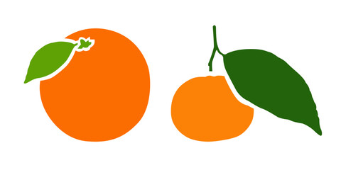 orange and mandarin color