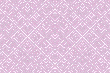 Abstract geometric pattern with stripes, lines. Seamless vector background. White and pink ornament. Simple lattice graphic design