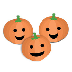 Happy halloween pumpkins
