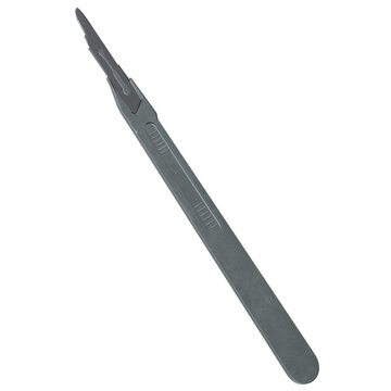 3D rendering illustration of a disposable scalpel