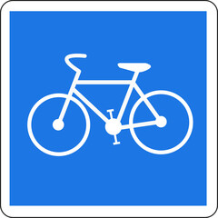 Panneau routier: Piste cyclable