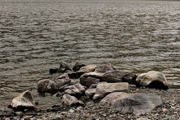 Sharp rocks with sea view