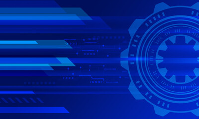 blue techonology symtem internet lines connection gradient cyber background