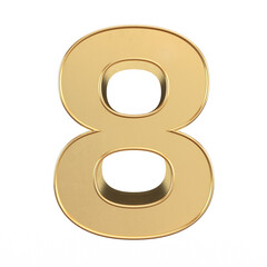 Gold number 8
