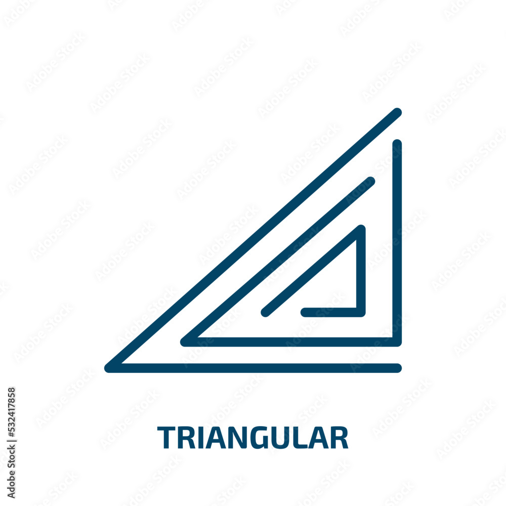 Poster triangular icon from user interface collection. filled triangular, geometric, triangle glyph icons i