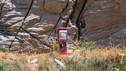 Berglandschaft   Tanksäule  