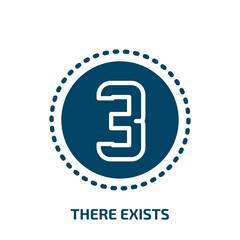 Obraz premium there exists symbol icon from signs collection. Filled there exists symbol, signs, there exists glyph icons isolated on white background. Black vector there exists symbol sign, symbol for web design