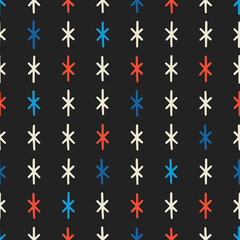 Seamless hand drawn pattern. Trendy minimalist aesthetic seamless pattern with abstract creative artistic hand drawn composition.