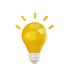 3D lamp illustration isolated
