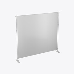 Advertising Stand Mockup. 3D render