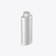 Plastic Liquid Bottle Mockup. 3D render