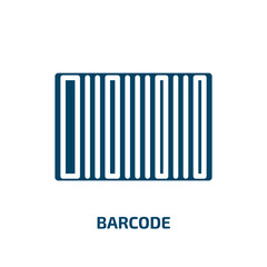 barcode icon from delivery and logistic collection. Filled barcode, buy, commerce glyph icons isolated on white background. Black vector barcode sign, symbol for web design and mobile apps