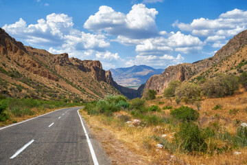 Road in the mountains of Armenia