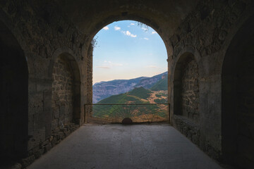 Obraz premium View from the balcony of Tatev monastery in Armenia