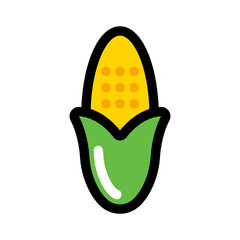 Corn icon with a color style that is suitable for your modern business