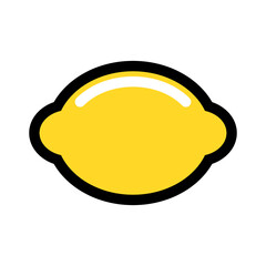 Lemon icon with a color style that is suitable for your modern business