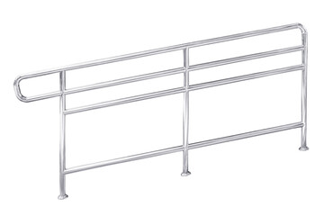 Stainless steel railing.