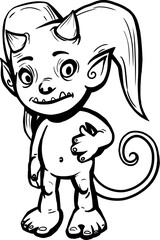 Cartoon halloween character