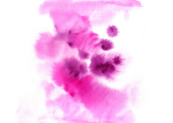 Watercolor abstract romantic background