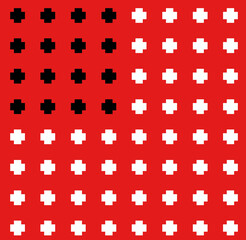 seamless pattern with cross design Switzerland flag type