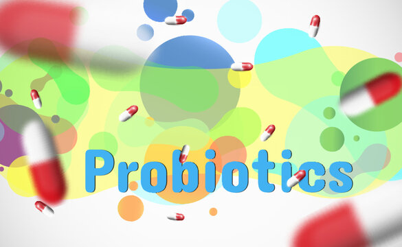 
Image with probiotics in capsules.
