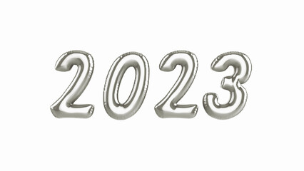Happy new year 2023 balloon background	
