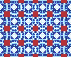 Geometric seamless abstract fabric Design with multicolor Pattern native tribal symmetrical Perfect