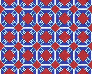 Geometric seamless abstract fabric Design with multicolor Pattern native tribal symmetrical Perfect