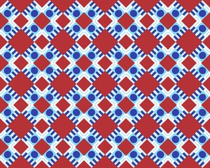 Geometric seamless abstract fabric Design with multicolor Pattern native tribal symmetrical Perfect