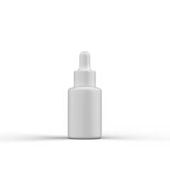 3D Cosmetic Product Bottle for Mockup transparency background