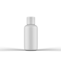 3D Cosmetic Product Bottle for Mockup transparency background