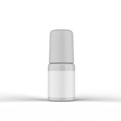 3D Cosmetic Product Bottle for Mockup transparency background