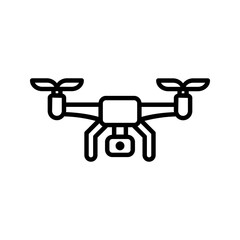 Drone icon.  Drone aerial camera sign. vector illustration
