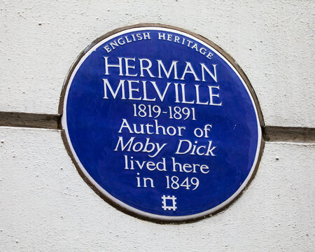 Herman Melville Plaque in London, UK