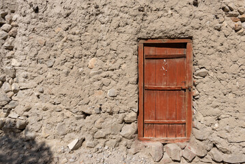Ancient wood door