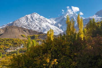 Landscape of Pakistan in autumn season