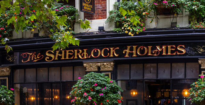 Sherlock Holmes Public House in London, UK