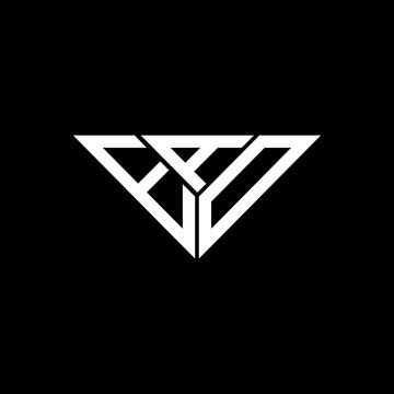 EAD letter logo creative design with vector graphic, EAD simple and modern logo in triangle shape.